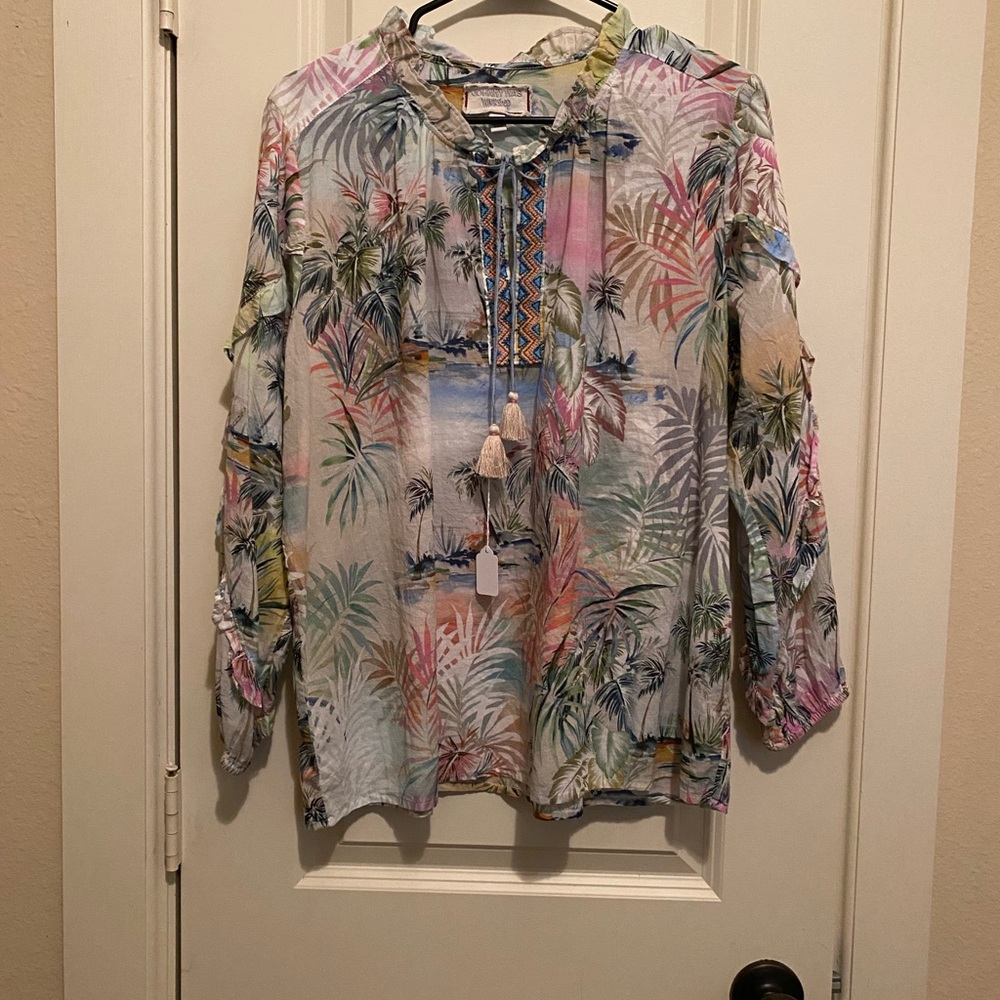 Tropical Print Women's Top